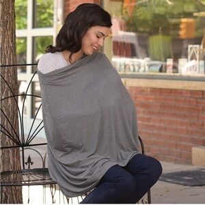 Go By Goldbug Grey 5 In 1 Breastfeeding Scarf Cover One Size